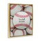 Stupell Industries Baseball Memories Phrase Floater Framed Canvas Wall Art Design by Seven Trees Design